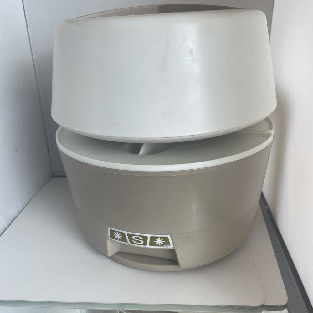 Vintage Rubbermaid Lazy Susan Canister Carousel Avocado Green Countertop